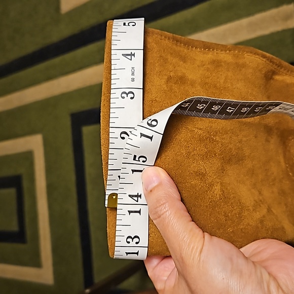 Blondo Waterproof Cow Suede Knee Length Blook Boots Heel 7.5 - Picture 11 of 15